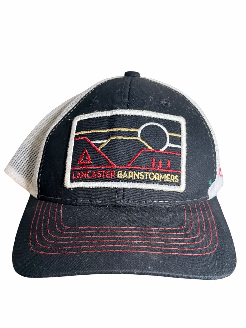 Lancaster Barnstormers OC Sports Trucker Hat Black White Snapback Cap